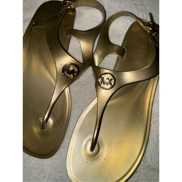 Michael Kors Gold Sandals - Picture 5 of 5